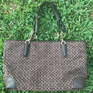COACH Signature Brown Tote